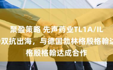 聚盈策略 先声药业TL1A/IL-23p19双抗出海，与德国勃林格殷格翰达成合作