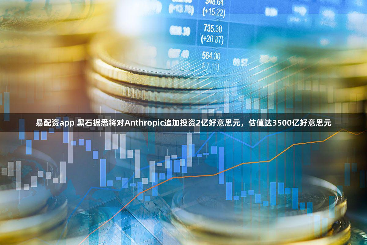 易配资app 黑石据悉将对Anthropic追加投资2亿好意思元，估值达3500亿好意思元