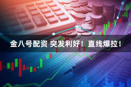 金八号配资 突发利好！直线爆拉！