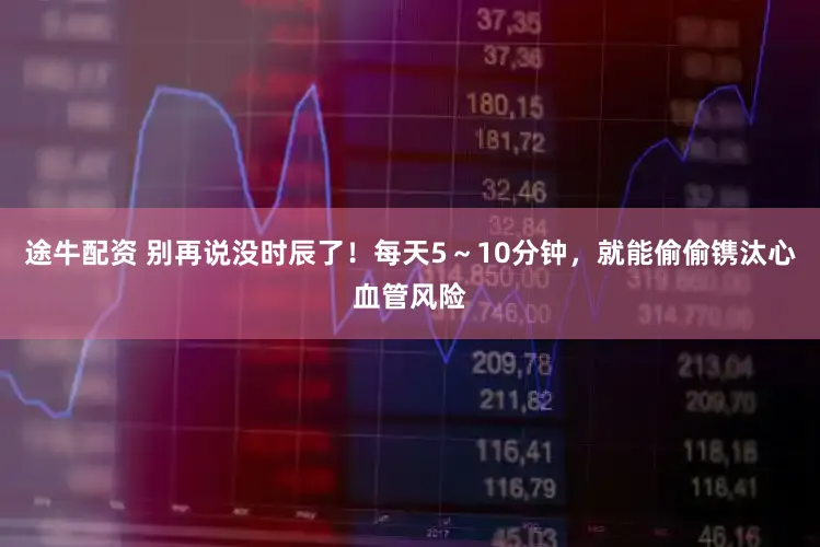 途牛配资 别再说没时辰了!每天5~10分钟,就能偷偷镌汰心血管风险