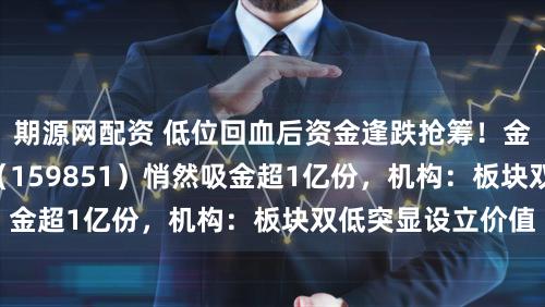 期源网配资 低位回血后资金逢跌抢筹!金融科技ETF华宝(159851)悄然吸金超1亿份,机构:板块双低突显设立价值