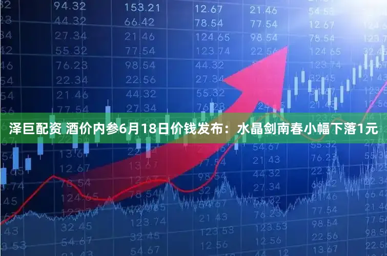 泽巨配资 酒价内参6月18日价钱发布：水晶剑南春小幅下落1元